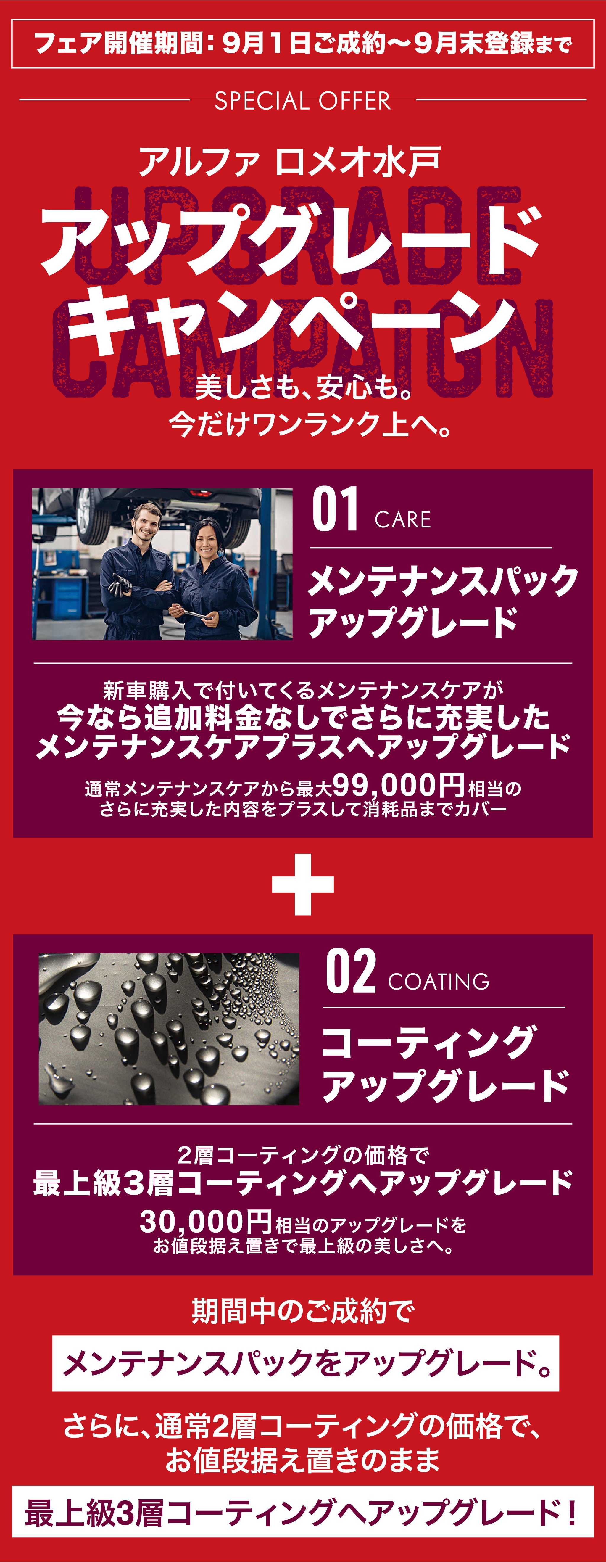 アルファ ロメオ水戸アップグレードキャンペーン