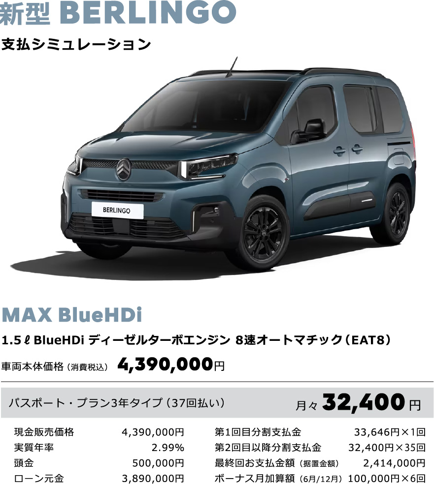 新型BERLINGO