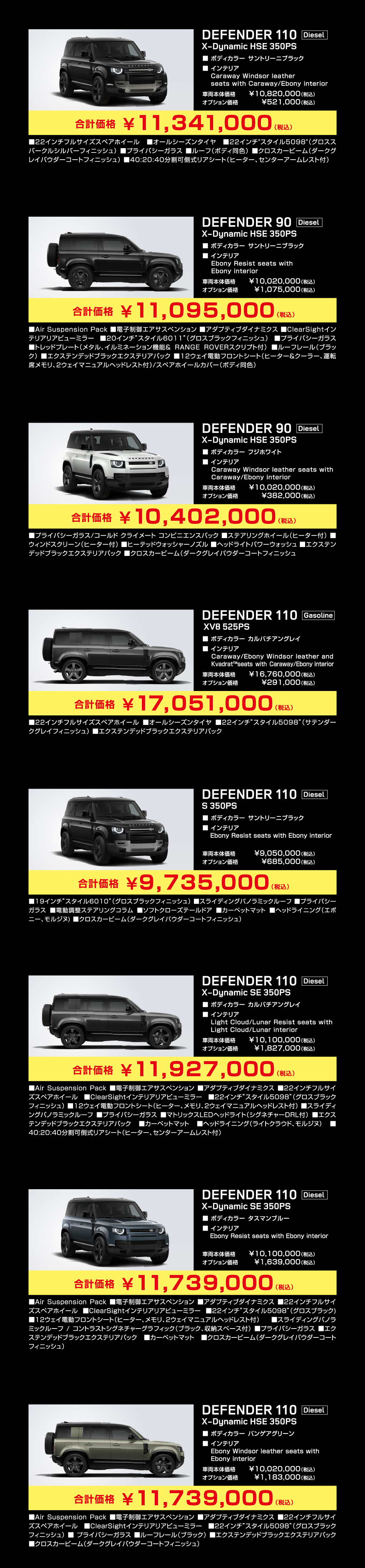 DEFENDER Special Fair LINEUP