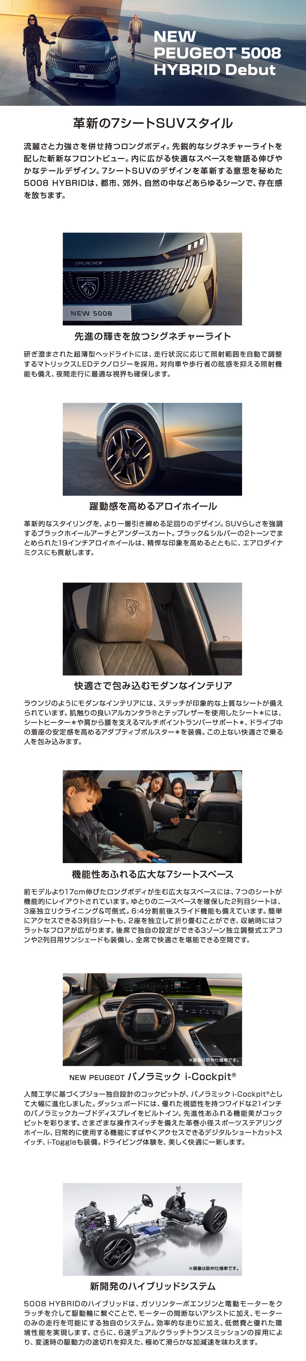 NEW PEUGEOT 5008 HYBRID Debut